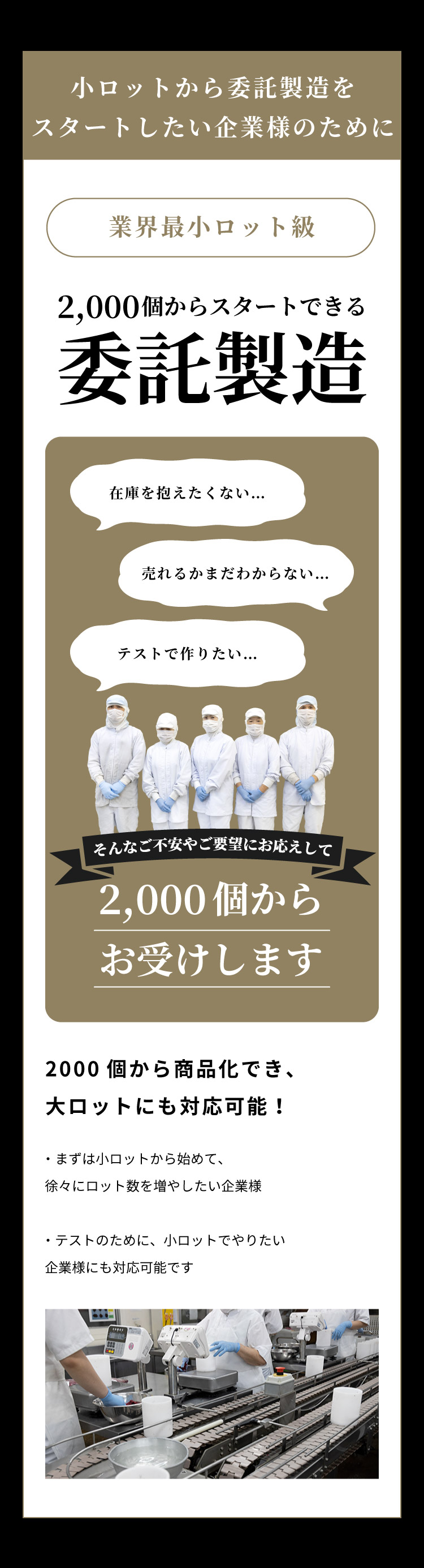 業界最小ロット級